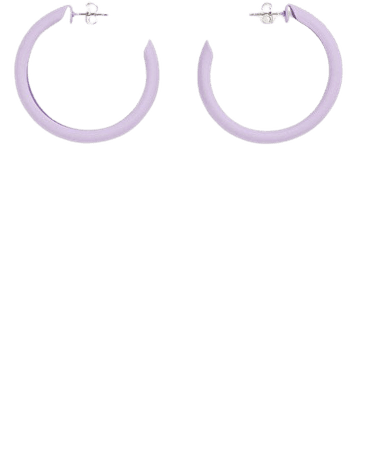 Hoop earrings - Purple - Earrings - Monki WW