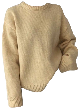 beige sweater jumper