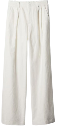 365 High Rise Linen-Cotton Trousers | Gap