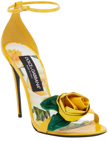 yellow rose shoe