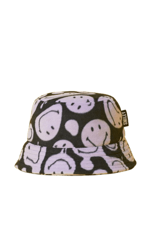 Fleece Bucket Hat - Purple/Smiley - Ladies | H&M US