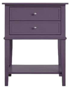 Durham Accent Table With 2 Drawers Purple - Room & Joy : Target