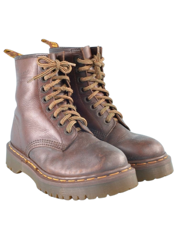 brown combat boots