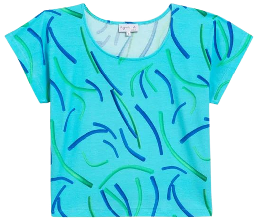 blue Kovu jersey printed t-shirt | agnès b.