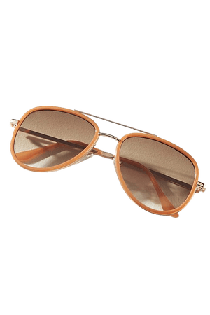 I-SEA Willow Enamel Aviator Sunglasses | Anthropologie