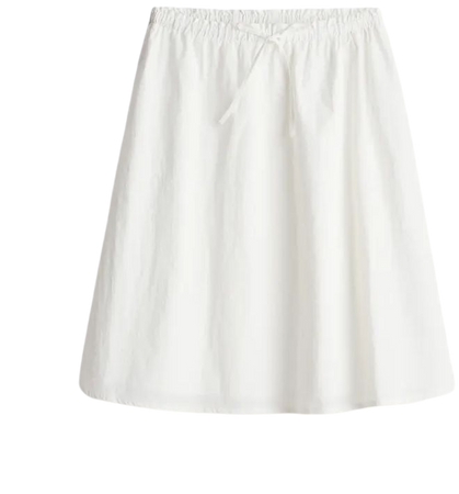 Nylon Circle Skirt - White - Ladies | H&M US
