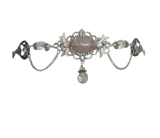 Rose Quartz Circlet medieval jewelry renaissance jewelry rose | Etsy