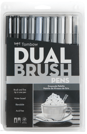 Shop for the Tombow Dual Brush Pens, Grayscale at Michaels