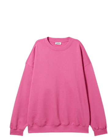 Now Oversized Sweatshirt - Pink - Weekday WW