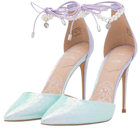 mermaid heels pastel