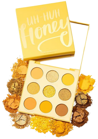 Uh-Huh Honey Golden Yellow Eyeshadow Palette | ColourPop