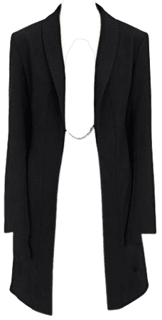Black Long Blazer Coat