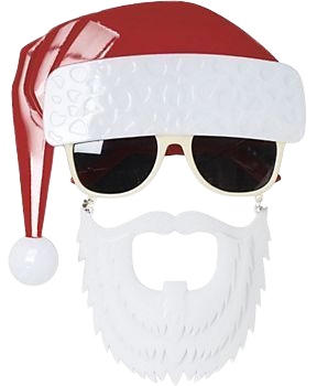 Santa Hat & Beard Glasses