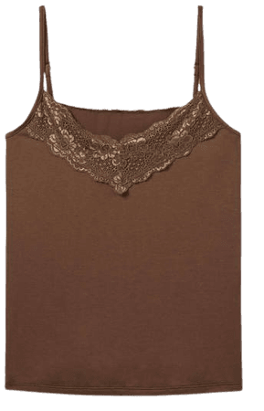 Lace Cami - Deep Brown | Boden US