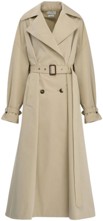 Alexander McQueen A-line Pleated Trench Coat - Farfetch