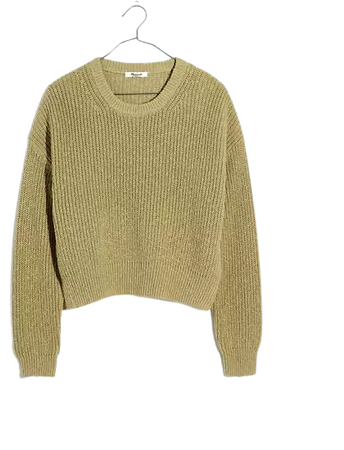 Textural-Knit Pullover Sweater