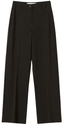 Wide-leg pants with belt loops - Pants - Woman | Bershka