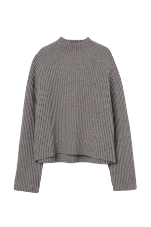 H&M grey rib knit