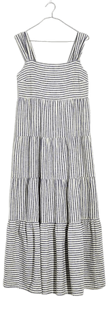 Striped Tiered Maxi Dress