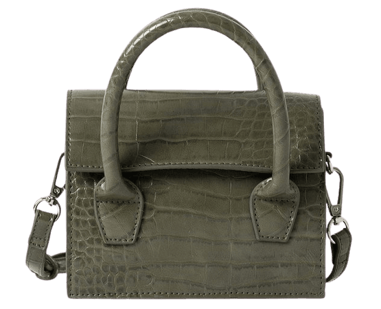 Two Way Mini Top Handle Bag Green | na-kd.com
