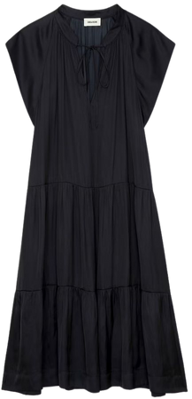 Rito Satin Dress dress black women | Zadig&Voltaire
