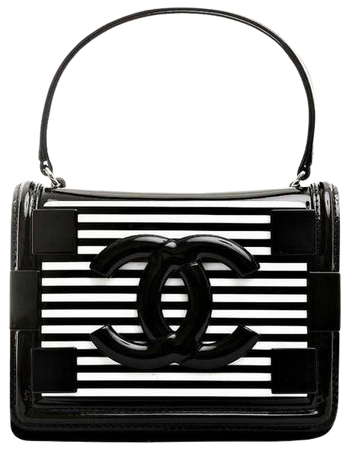 Chanel Black And White Purse