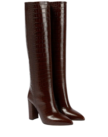Paris Texas Chocolate Croc Boots