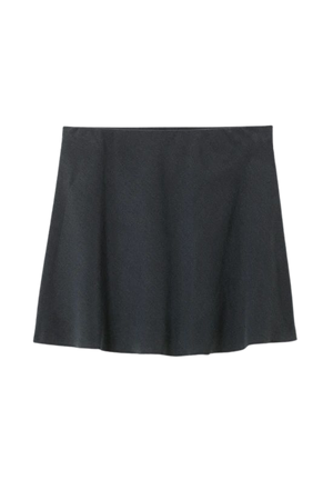 Trace Pull On Mini Skirt - Black - Weekday WW