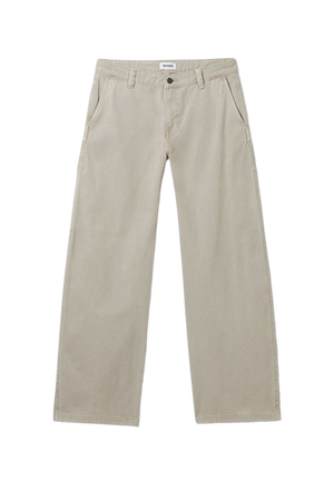 Loose Carpenter Canvas Trousers - Dusty Mole - Weekday WW