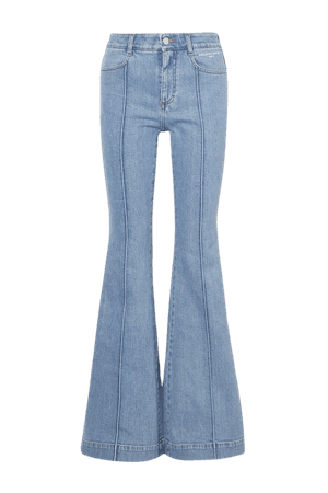 Blue The '70s high-rise flared jeans | Stella McCartney | NET-A-PORTER
