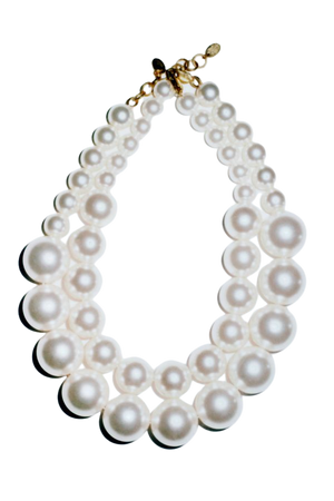 PEARL DOUBLE NECKLACE - Golden | ZARA United States