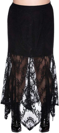 Rosa Lace Maxi Skirt [PLUS] | Killstar