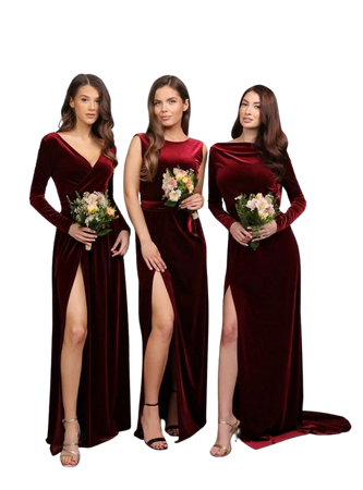 Bridesmaid dresses burgundy