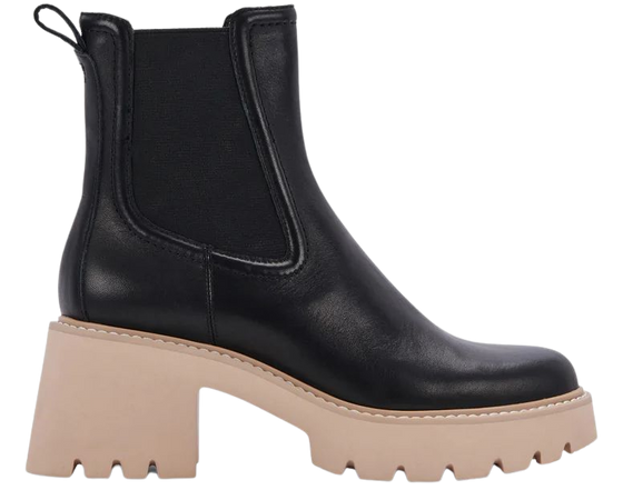 HAWK H20 WIDE BOOTIES BLACK LEATHER – Dolce Vita
