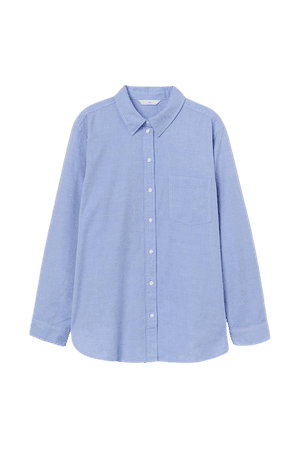 Cotton Shirt - Light blue - Ladies | H&M US