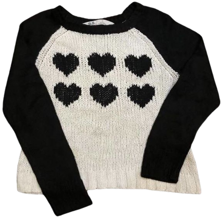 hearts sweater