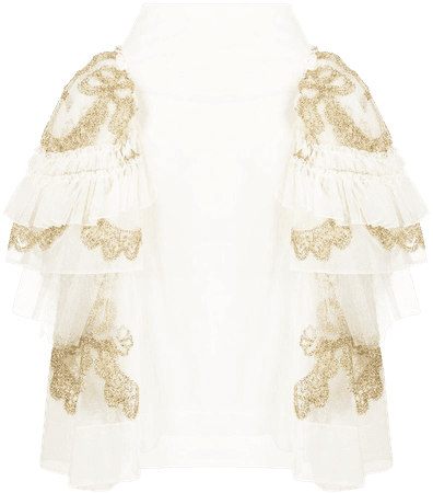 Shop Simone Rocha glitter lace-motif full midi skirt with Express Delivery - FARFETCH