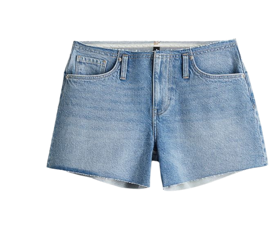 Regular Denim Shorts - Light denim blue - Ladies | H&M US