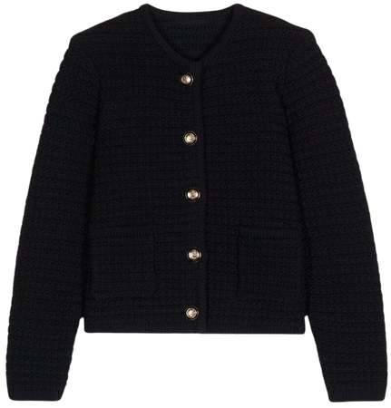 knitted cardigan GASPARD BLACK // ba&sh US