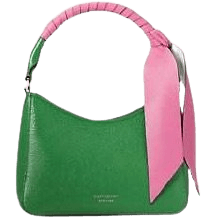 green spade with pink bow