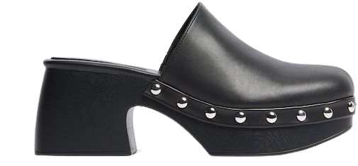 Studded platform heeled clogs - Shoes - Woman | Bershka