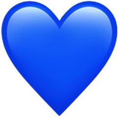 blue emoji heart iphone - Google Search