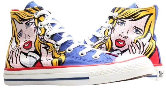Converse Chuck Taylor All Star Pop-Art Print Hi Sneakers Size 3 - Walmart.com