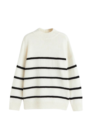 Sweater - White/striped - Ladies | H&M US