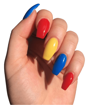 Primary Color Nails