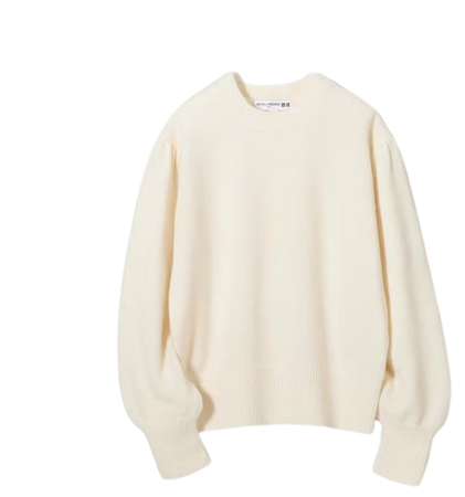 Crew Neck Puff Long-Sleeve Sweater (Ines de la Fressange) | UNIQLO US