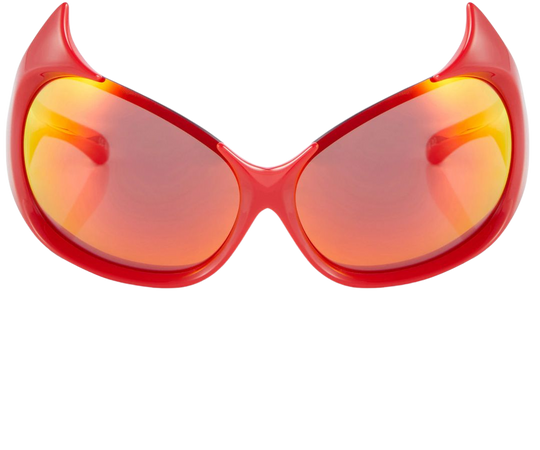 Gotham Cat Sunglasses in Red - Balenciaga | Mytheresa