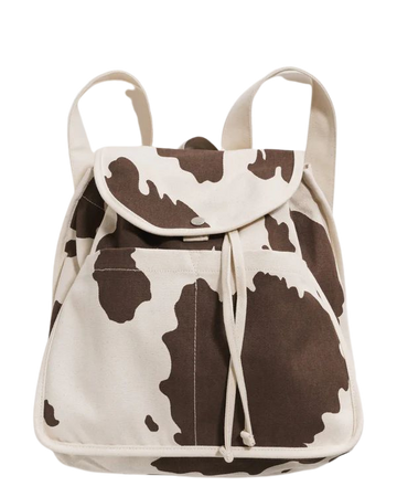 Drawstring Backpack : Brown Cow - Baggu