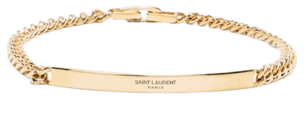 gold chain bracelet, saint laurent