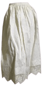 White Cotton Apron Zig Zag Crochet Hem circa 1900 – Dorothea's Closet Vintage